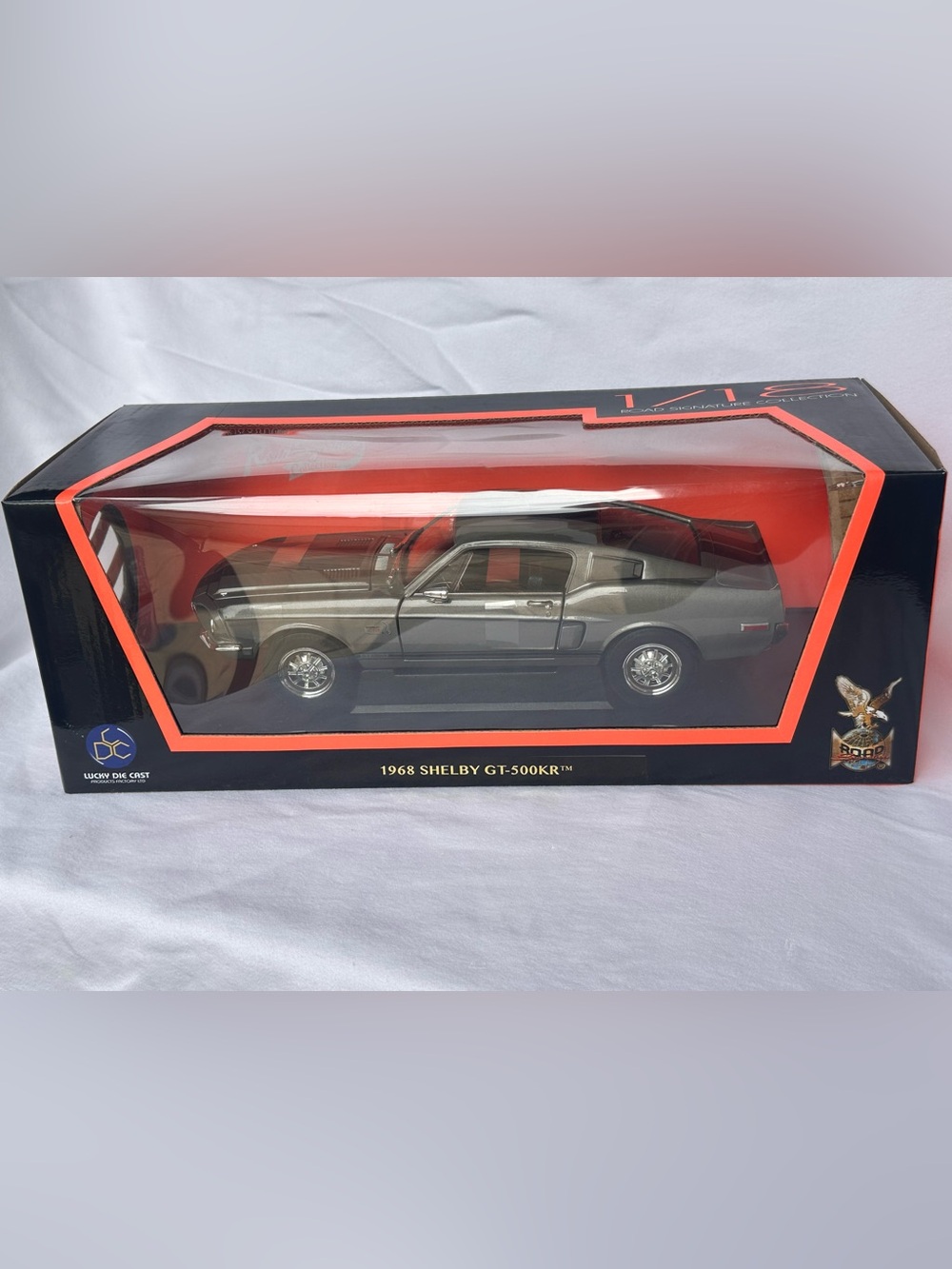 1968 Shelby GT-500KR Die-Cast Model Car - Silver